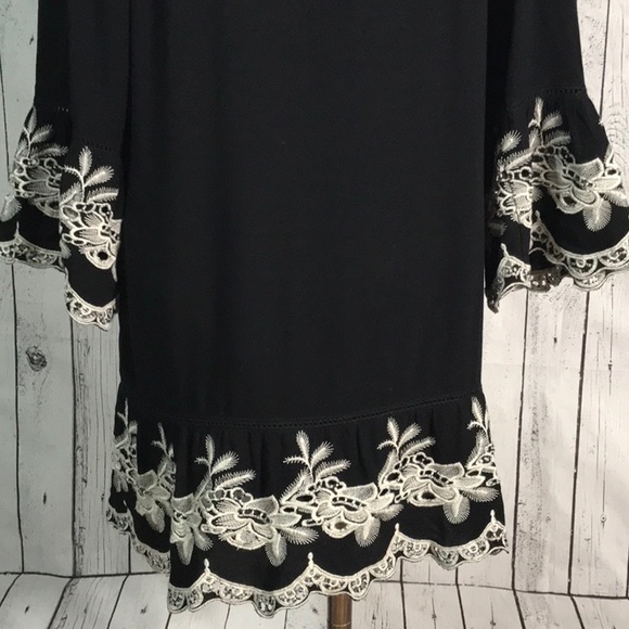 Forever 21 embroidered tunic mini dress lined - Picture 6 of 9